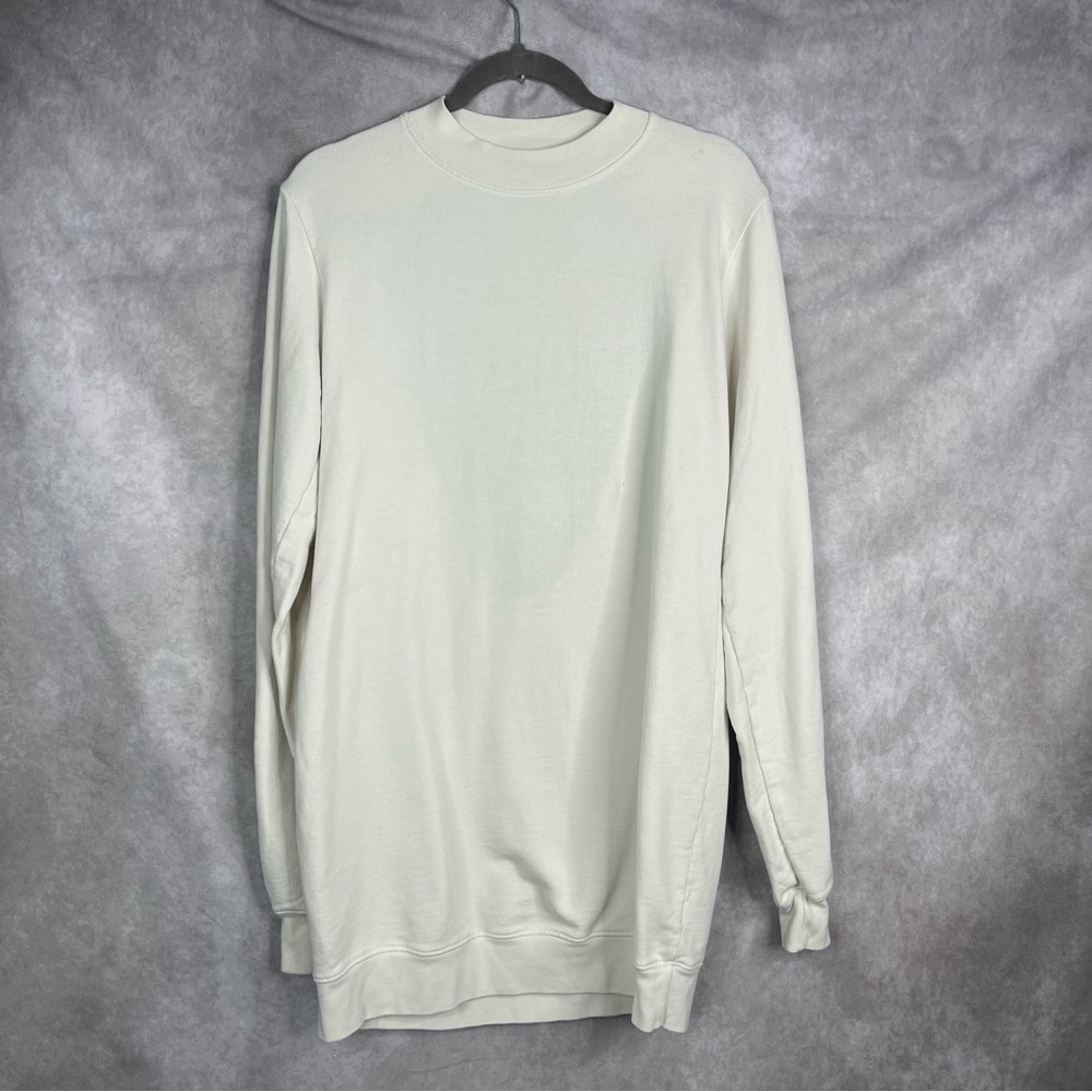 Cotton Citizen The Milan Backless Mini Sweatshirt Dress In Ivory Women's Size M